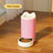 Automatic Gravity Pet Food Feeder and Water Dispenser in Yellow, Blue or Pink with Bell