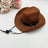 Western felt cowboy hat for small dogs and cats, in use with a pet