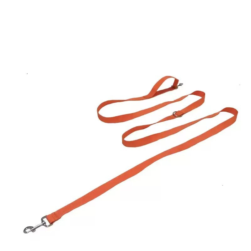 Thick nylon dog walking lead 238cm long in 6 colour options