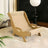 Wooden cat lounge chair with sisal scratching pad, view 8