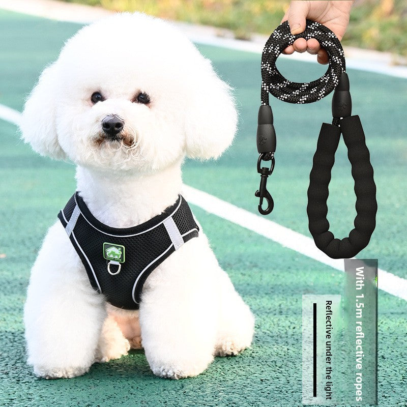 Breathable vest harness for small dogs and cats, available from Pet Royale UK