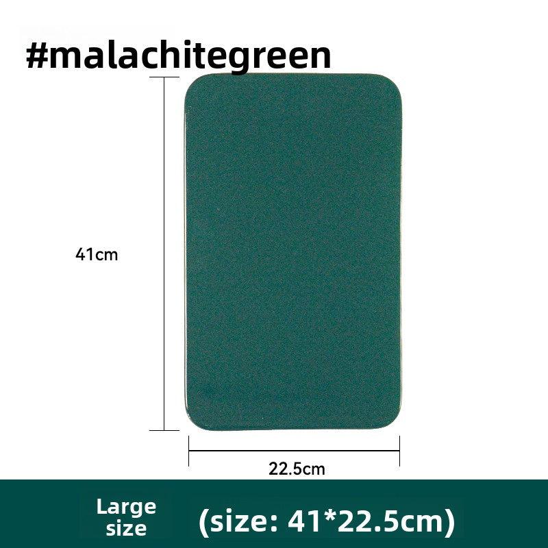 Ceramic cooling pad for rabbits in peacock green