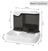 Automatic Pet Feeder and Water Dispenser Combo with Filter System in White or Black