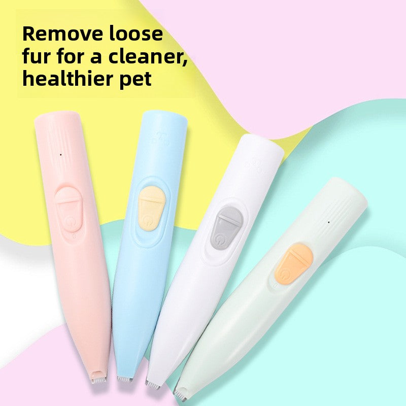 Pen Style LED Paw Hair Trimmer for Dogs and Cats, USB Rechargeable