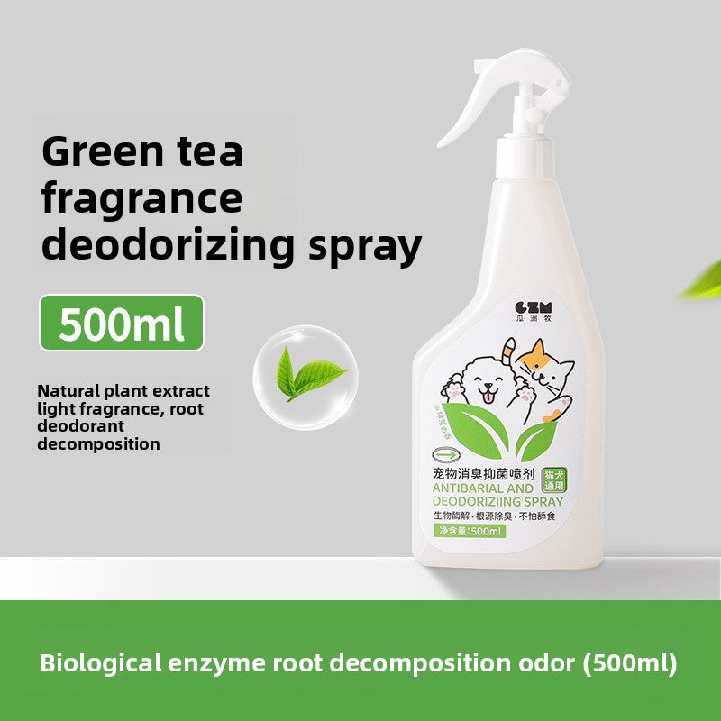 Bio-Enzyme Pet Deodorising Spray, Green Tea or White Peach