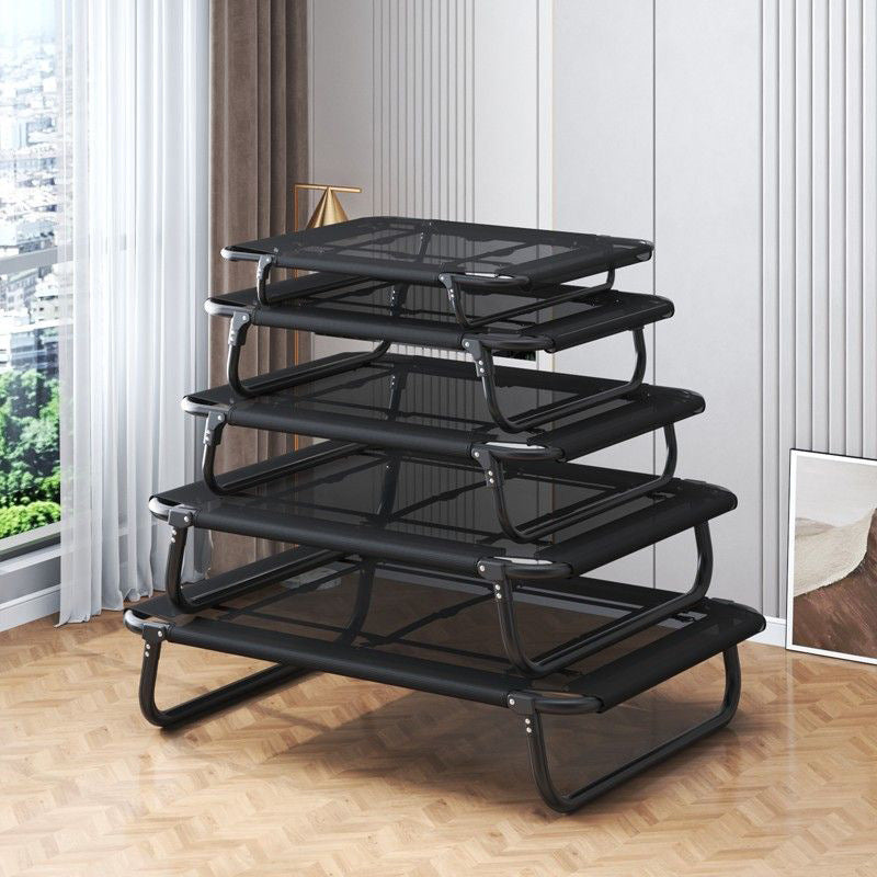 Foldable dog bed with sturdy frame and removable washable cover, photo 2