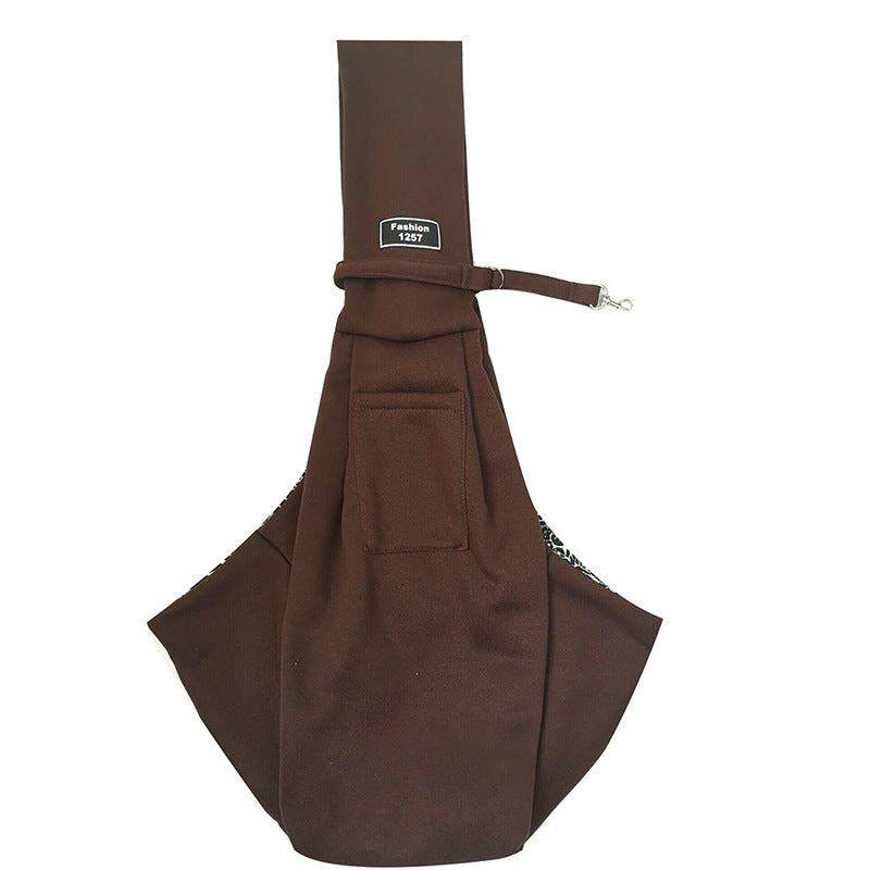 Breathable mesh carrier for small dogs, alternative angle view