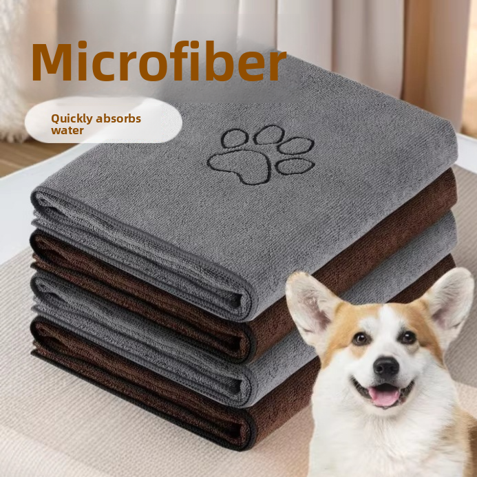 Quick-Drying Microfibre Bath Towel for Dogs and Cats