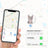 Small Bluetooth pet locator in silicone cover for collars, product image 4