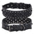 Studded leather dog collar with metal rivets, product image 6