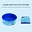 Folded pet bath tub packed into its storage bag