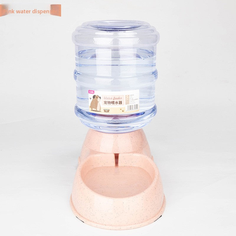 Automatic Pet Feeder and Water Drinker, Large Capacity Plastic Dispenser for Cats and Dogs