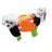 Pumpkin Halloween costume for small dogs in Pumpkin, showing size and shape