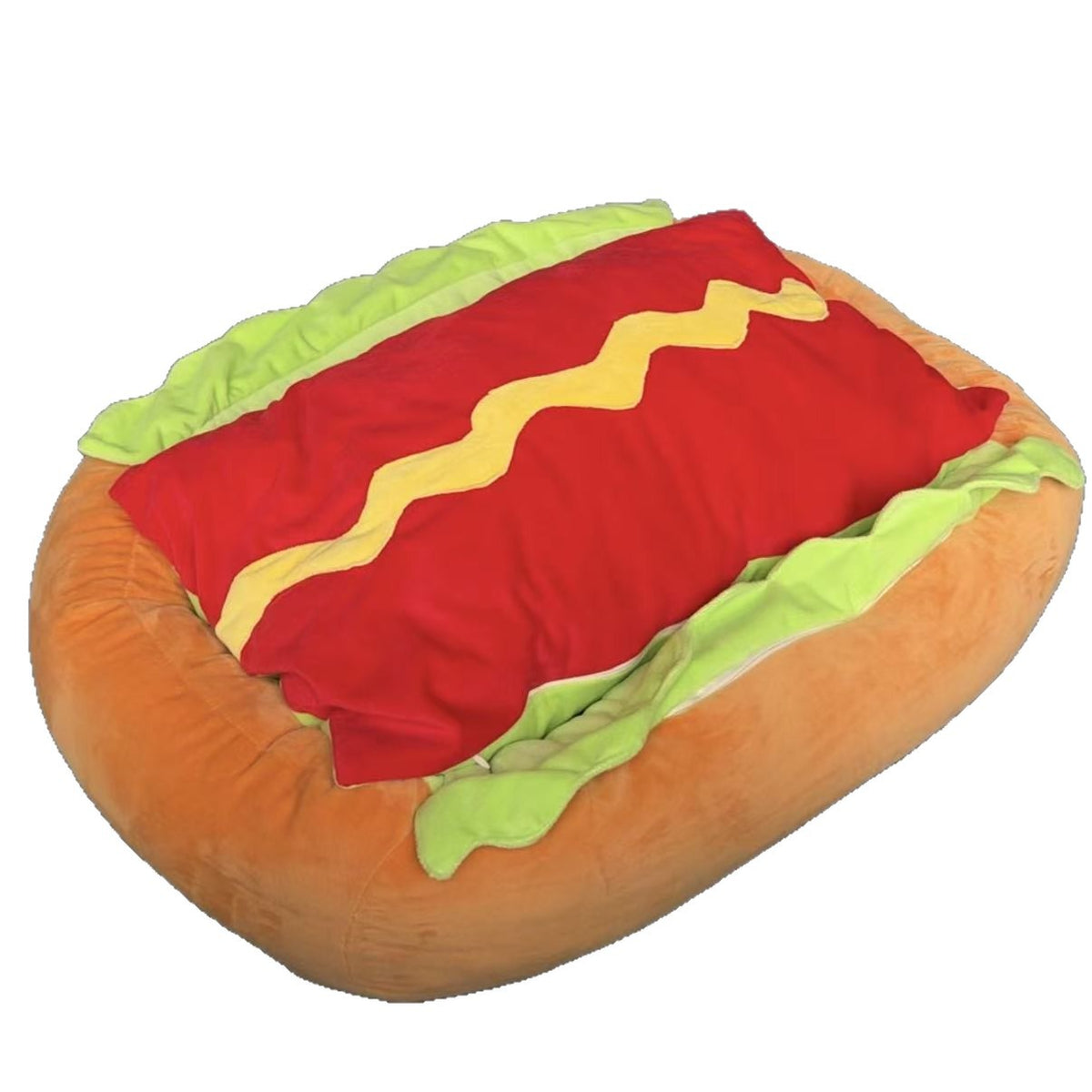 Sausage bun shaped novelty pet bed for small dogs, photo 4 of 8