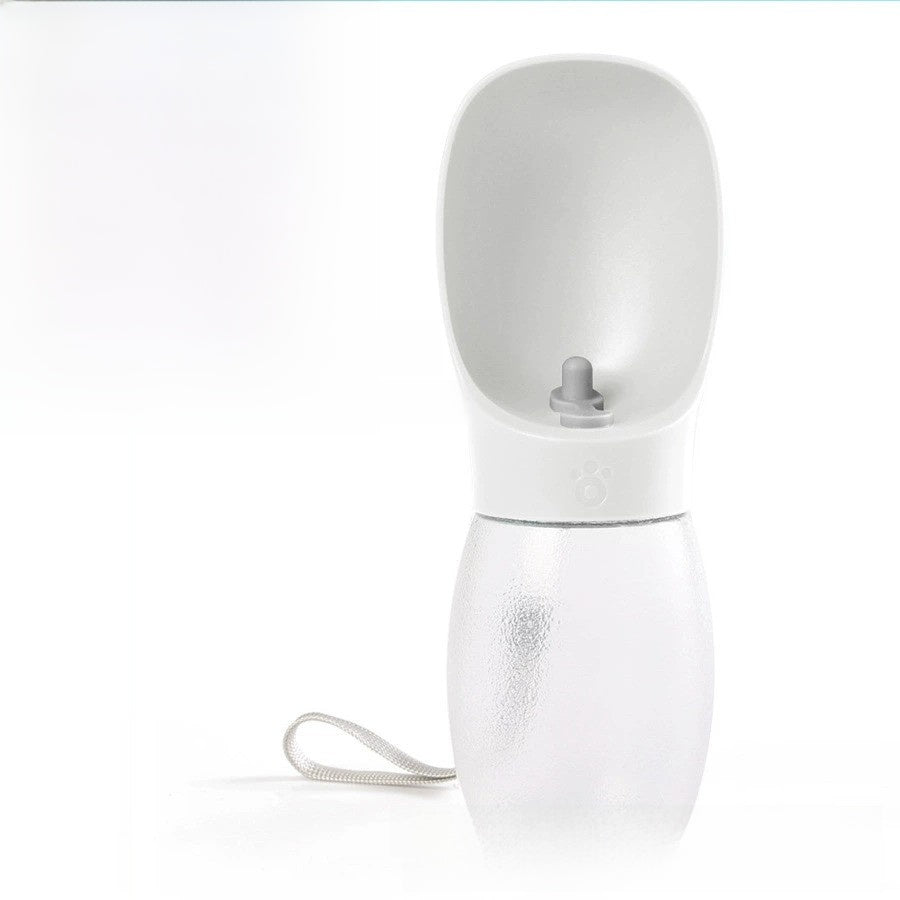 Portable Leakproof Pet Water Bottle 300ml with Easy-Clean Design for Dogs and Cats