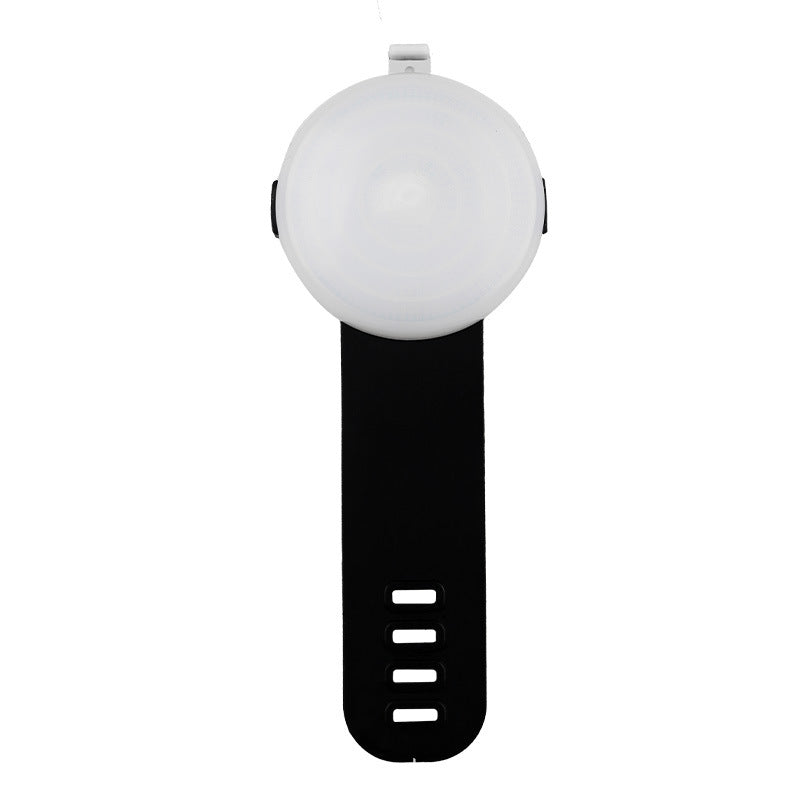 Rechargeable clip-on LED dog collar light in Black