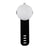 Rechargeable clip-on LED dog collar light in Black