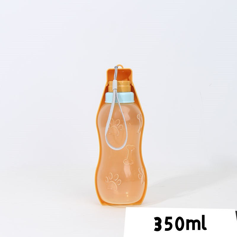 Portable Leakproof Pet Water Bottle and Feeding Cup in Several Styles, 280ml to 500ml