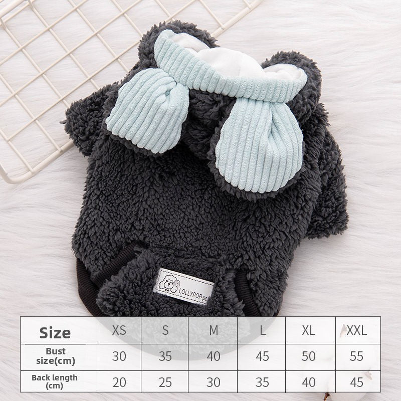 Fleece lined bear print dog top, available in 2 colours, image 6