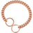 Cuban link stainless steel chain dog collar, ideal for everyday use
