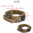 Tactical nylon dog collar with double metal buckle, product photo