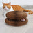 Accordion corrugated cardboard cat scratcher with paw print, photo 4 of 6