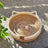 Woven rattan cat nest bed with white cotton pad, photo 28