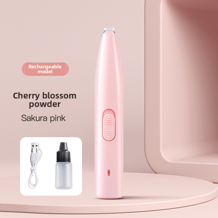 Rounded Blade Paw Hair Trimmer for Dogs and Cats, Battery or USB