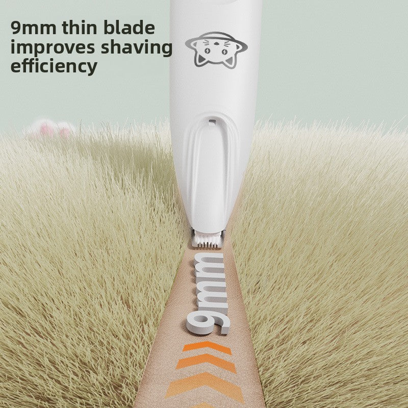 Waterproof Mini Dog Paw Trimmer, Rechargeable with 3 Comb Guides