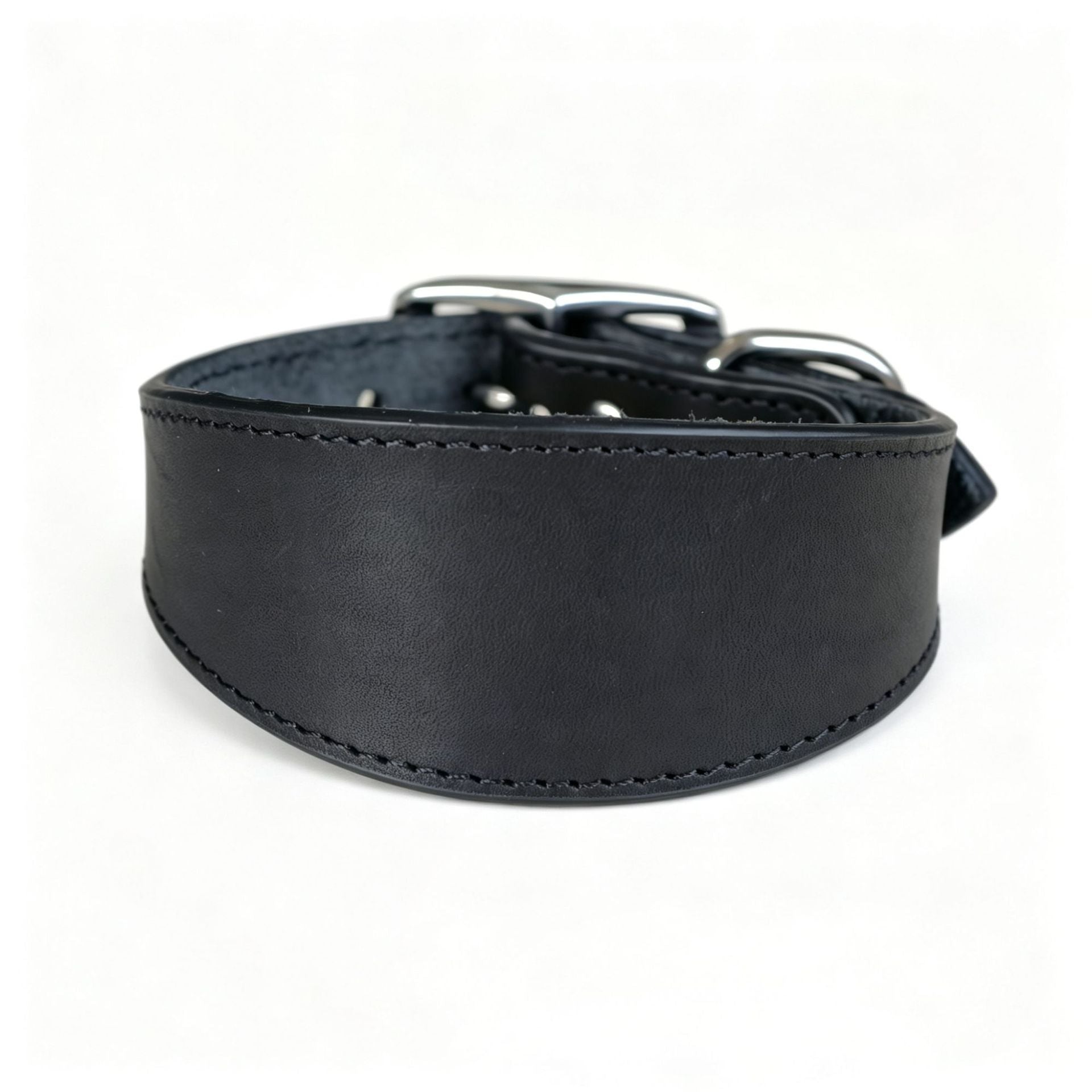 Wide leather collar for small dogs in a rich colour, product image 15