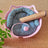 Small woven rattan cat nest in macaron blue with ball, view 65