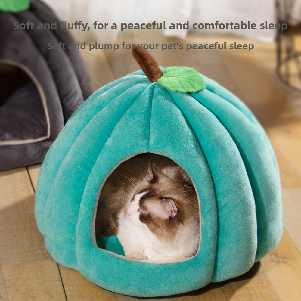 Semi-enclosed cloth kennel bed for cats and small dogs, product image 2