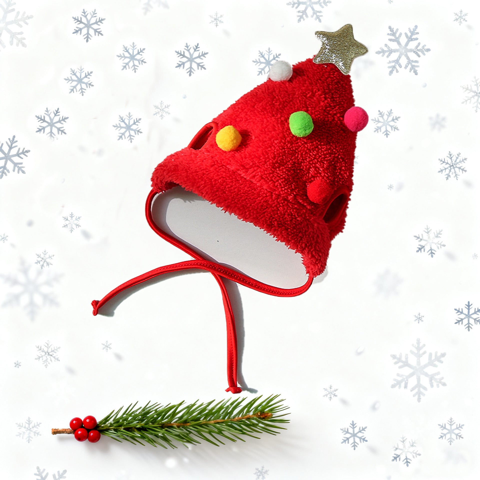 Cute animal headgear hat for cats and small dogs, in a home setting