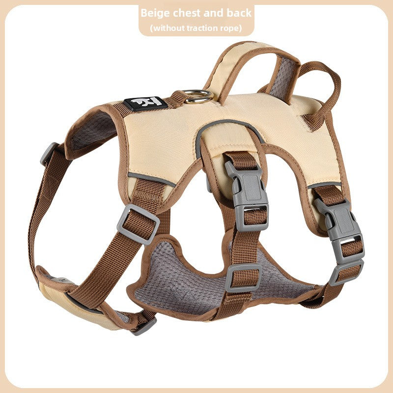 Escape-resistant reflective dog harness, ideal for everyday use
