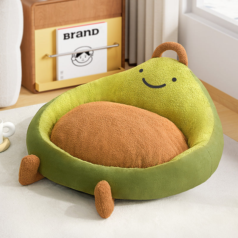All-Season Fruit Design Pet Bed, Soft Cushion for Dogs and Cats