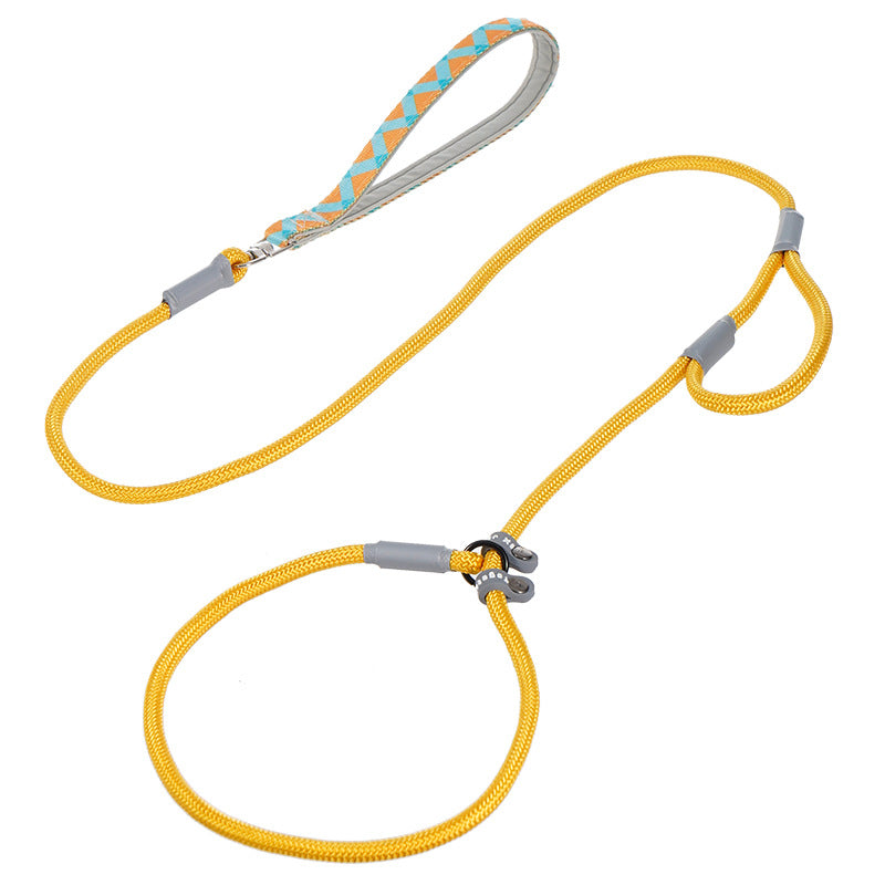 Anti-escape fabric dog slip lead with adjustable loop, product image 10