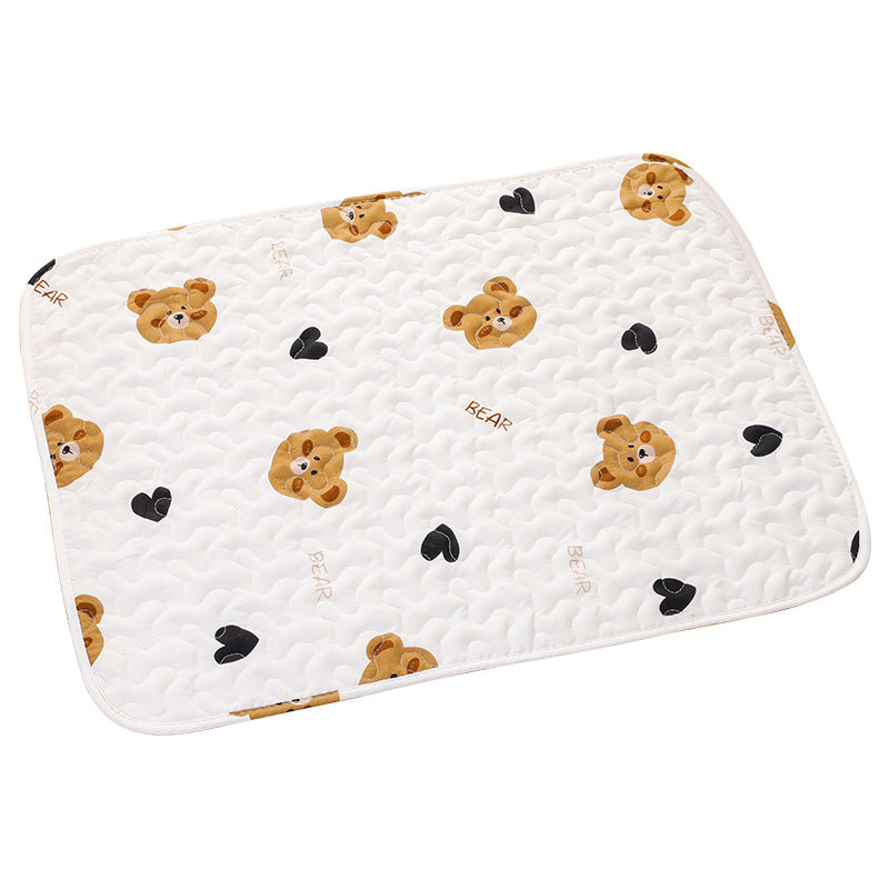 Breathable cotton pet mat with print, detail photo 5