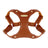 Leather look dog harness in brown with matching lead