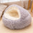 Round shell plush pet nest bed with semi-enclosed hood for cats, photo 10