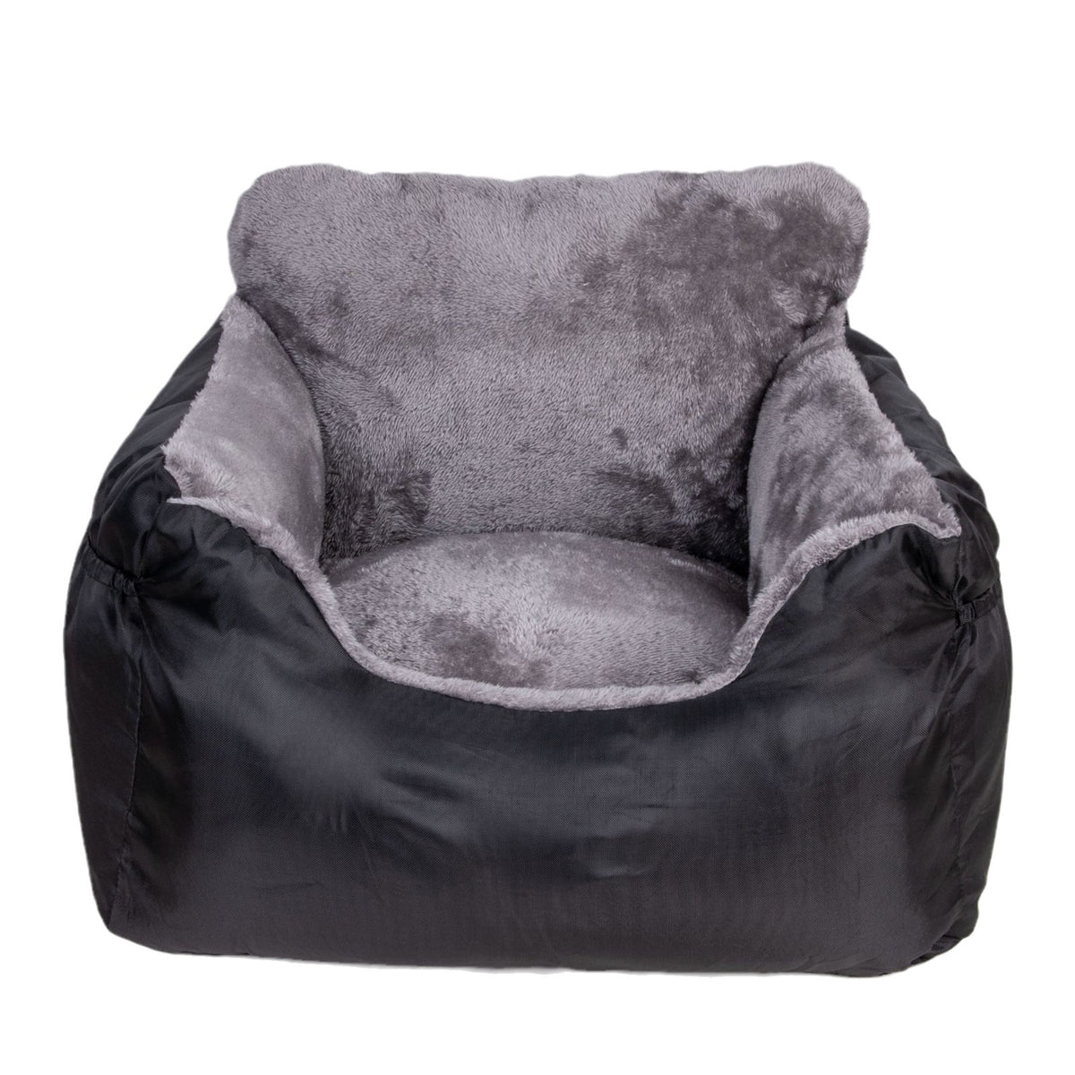 Burgundy pet car seat cover and bed for travel