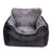 Burgundy pet car seat cover and bed for travel