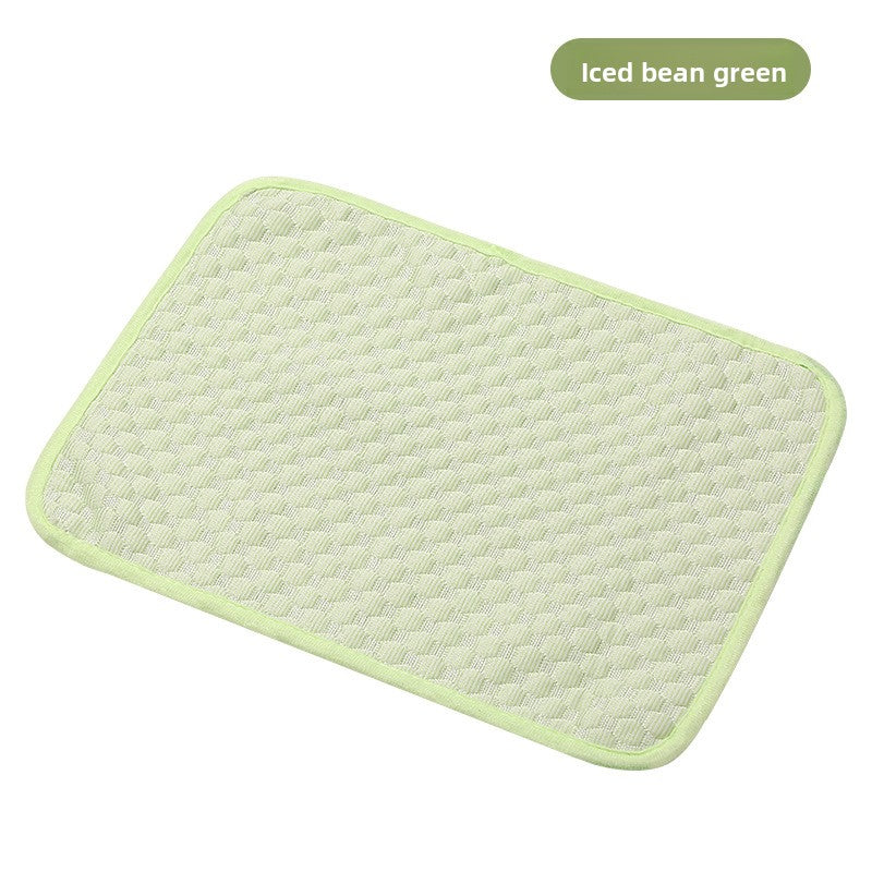 Ice silk pet cooling cushion in pink for cats and dogs, view 57
