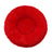 Round long plush nest bed for cats and dogs in Red