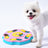 Dog puzzle slow feeder bowl in Five Point, Pink