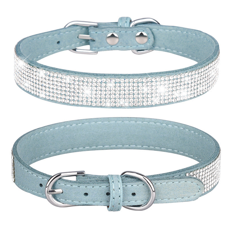 Sparkly rhinestone collar for cats and dogs in 11 colour options