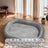 Grey spacious pet bed in 75 by 55cm size