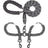 Double-ended nylon dog lead, available from Pet Royale UK