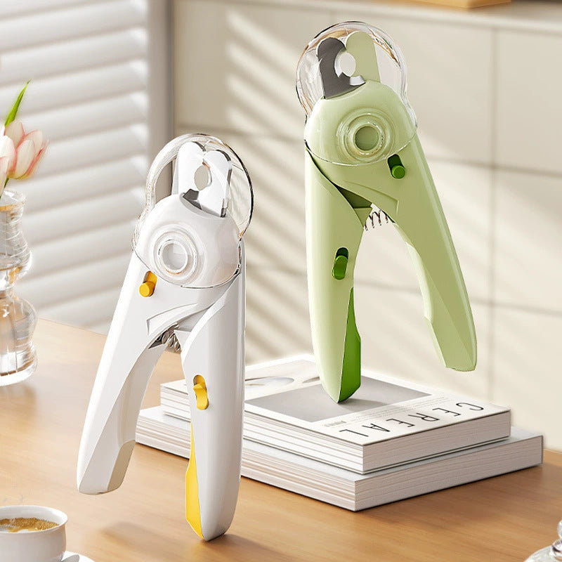 Pet Nail Clippers with LED Light and Safety Lock for Cats and Dogs