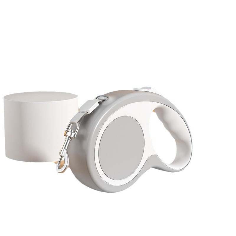 Two-tone retractable dog lead with chest harness, product image 5