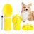 Foldable Silicone Portable Pet Water Bottle with Integrated Bowl, Leak-Proof for Walks